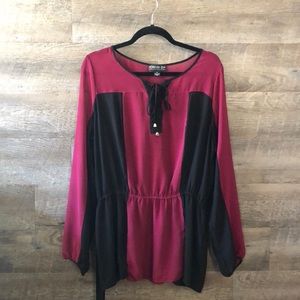 Forever 21 Plus Contrast Top sz 2X